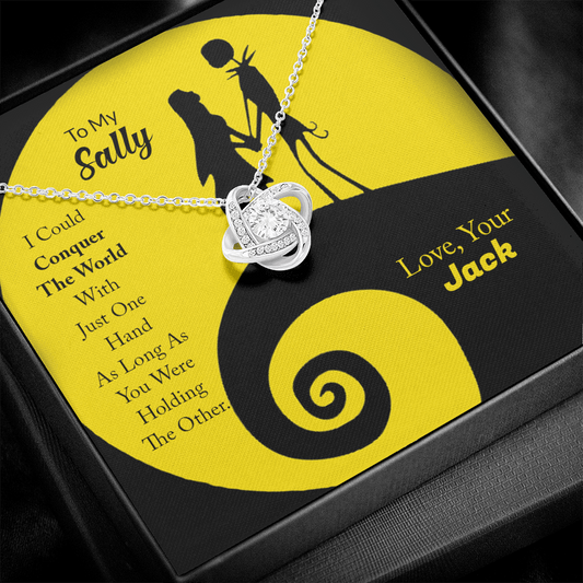 Jack & Sally - The Love Knot Necklace - Valentine's Day Gift For Her